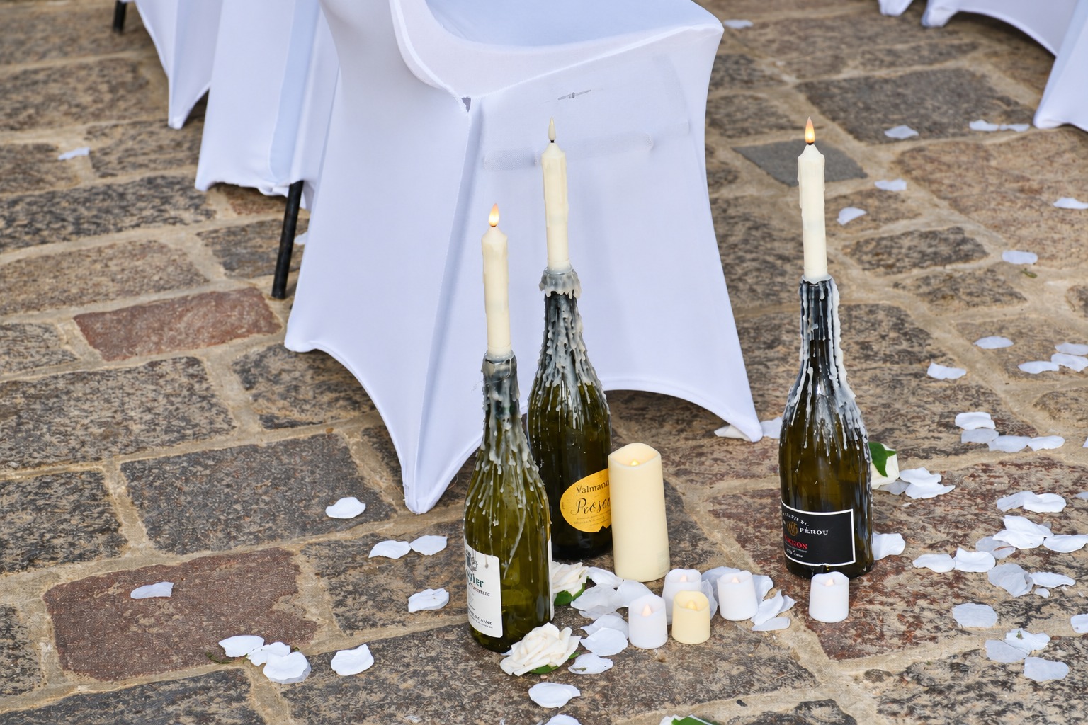 Bougies et lumière de la cérémonie